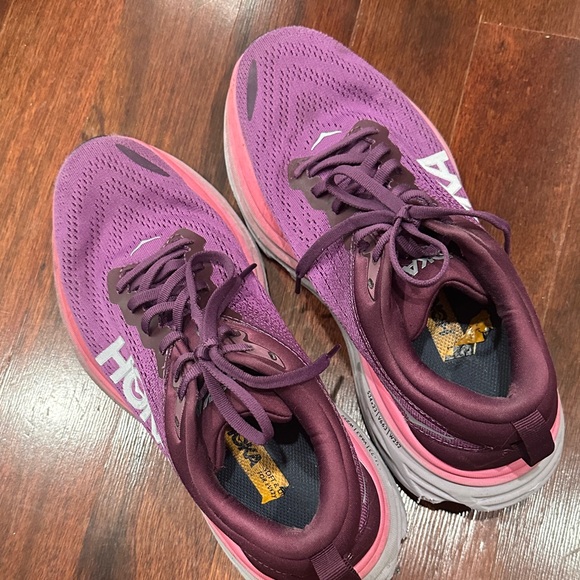 Hoka Women's Purple and Pink Running Shoes - Picture 1 of 6